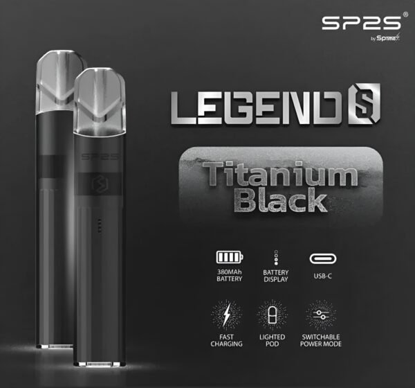 SP2主機-傳奇系列鈦色霧化桿-黑色 SP2S主機 鈦色霧化桿推薦 傳奇系列 通用悅刻Relx一代煙彈