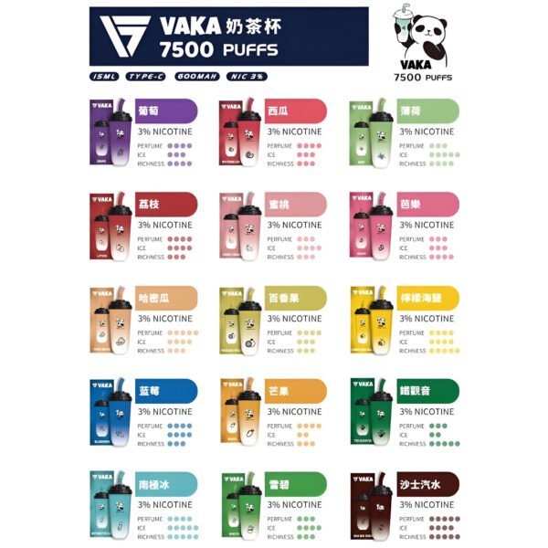 VAKA奶茶杯-口味 VAKA奶茶杯