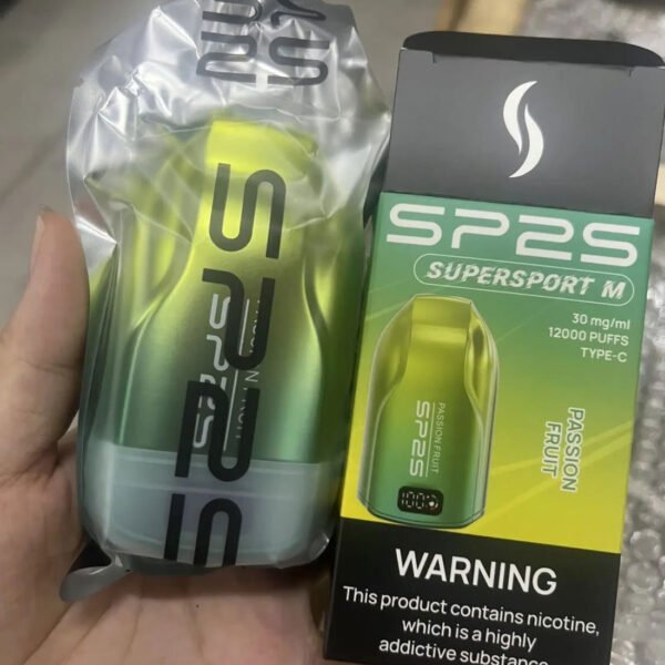 sp2s實物圖 SP2S 12000口 拋棄式電子煙推薦 發光可充電一次性煙桿 711現貨