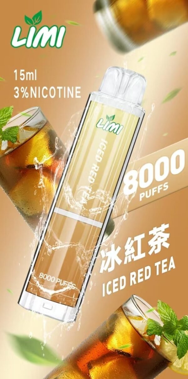 LIMI 8000 PUFFS 發光拋棄式電子煙 台灣電子煙批發 現貨