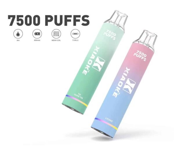 5-1.jpg XIAOKE 7500 PUFFS 梟客棄式抛電子煙 一次性霧化桿推薦·