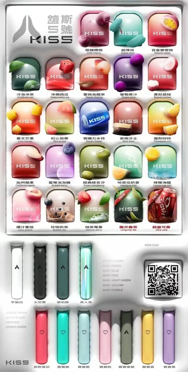 5555-1.webp KIS5一代主機 凱斯5號煙桿 通用sp2 lana ilia relx煙彈一代