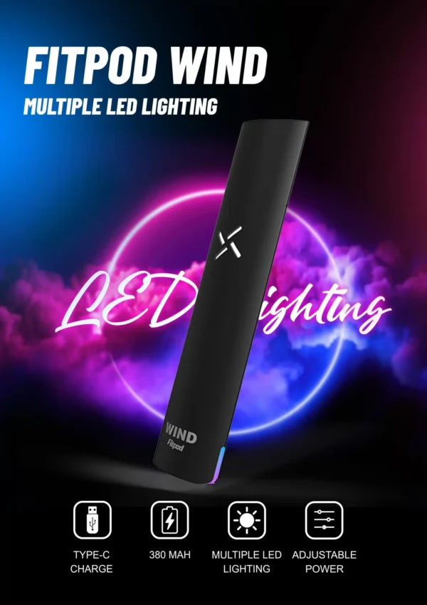 Fitpod Wind 氣流桿 一代發光主機 四檔調節 通配一代煙彈