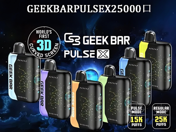美國爆款 Geek Bar Pulse X 25000 Puffs 小火箭拋棄式電子煙 雙模式 18ML大容量