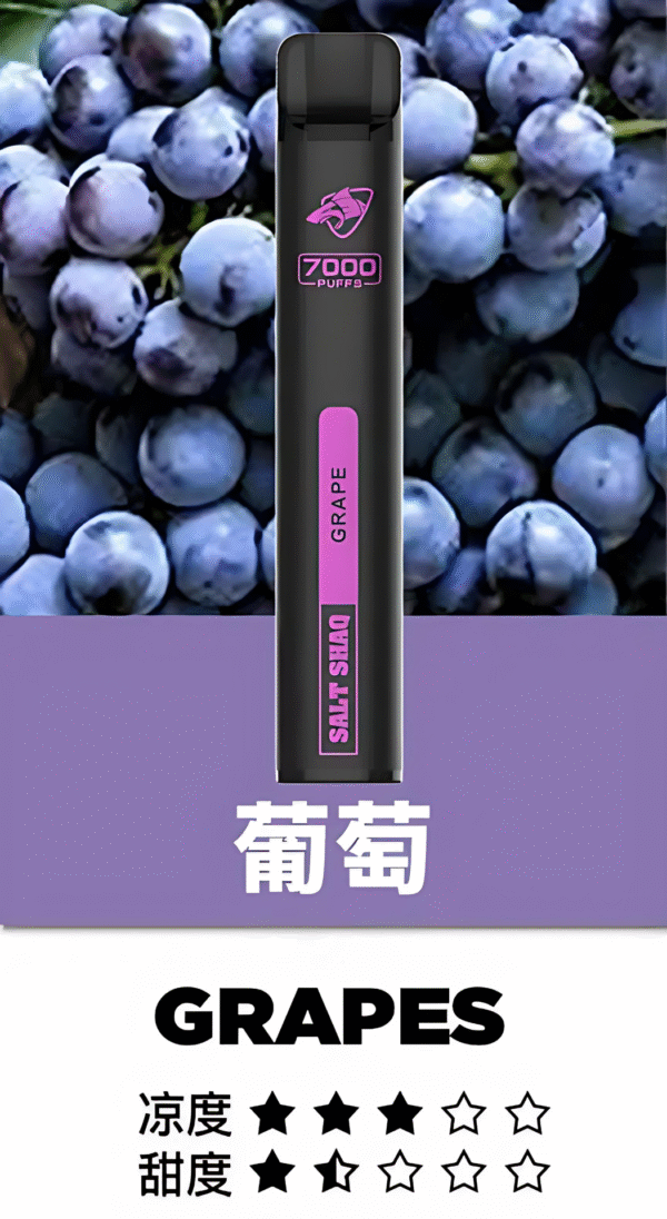 鯊克拋棄式電子煙 鯊克7000口拋棄式電子煙 Salt Shaq一次性煙桿推薦 台灣現貨